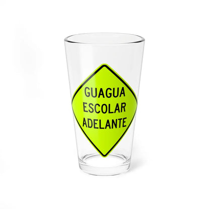 MUTCD-PR S3-2 (Puerto Rico) (Road Sign) Pint Glass 16oz 16oz - Go Mug Yourself
