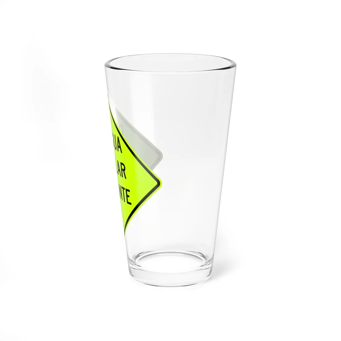 MUTCD-PR S3-2 (Puerto Rico) (Road Sign) Pint Glass 16oz - Go Mug Yourself