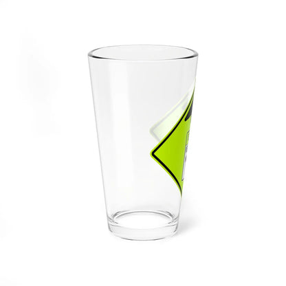 MUTCD-PR S4-5 (Puerto Rico) (Road Sign) Pint Glass 16oz - Go Mug Yourself