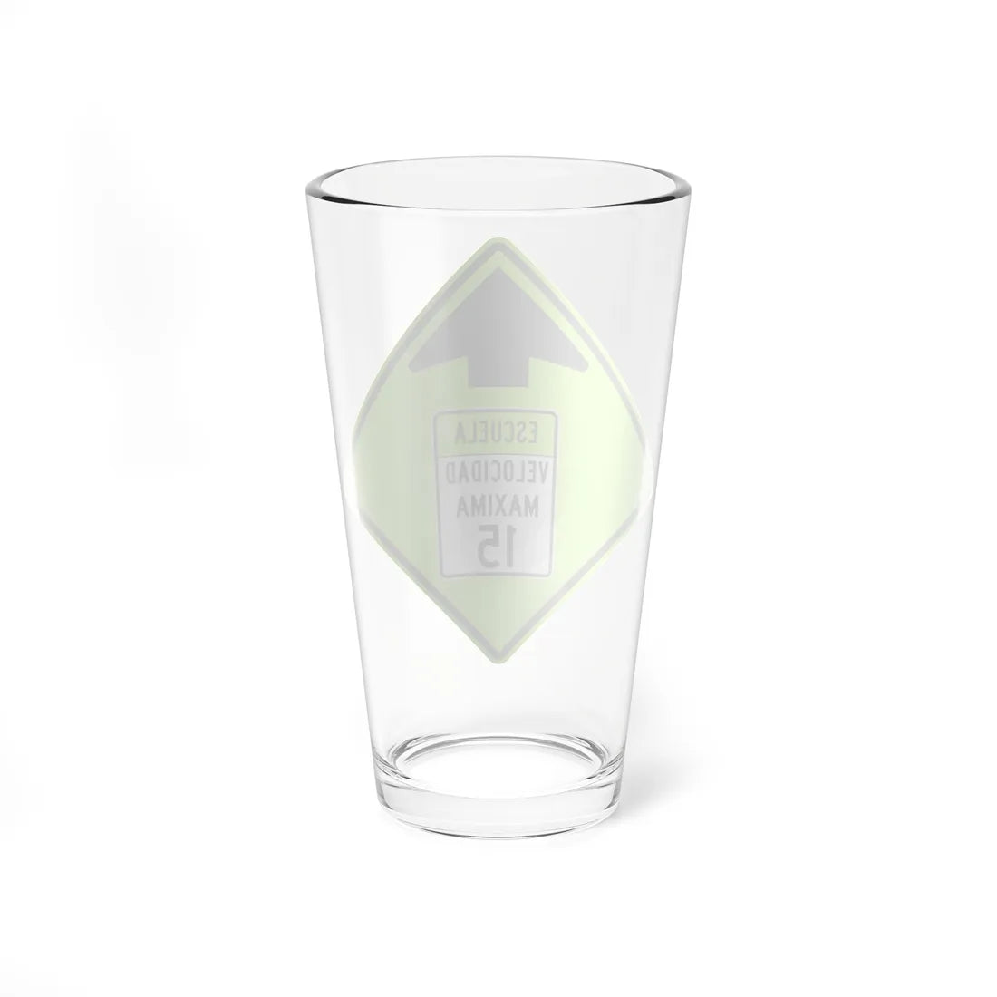 MUTCD-PR S4-5 (Puerto Rico) (Road Sign) Pint Glass 16oz - Go Mug Yourself