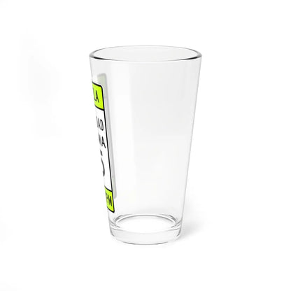 MUTCD-PR S5-115 (Puerto Rico) (Road Sign) Pint Glass 16oz - Go Mug Yourself