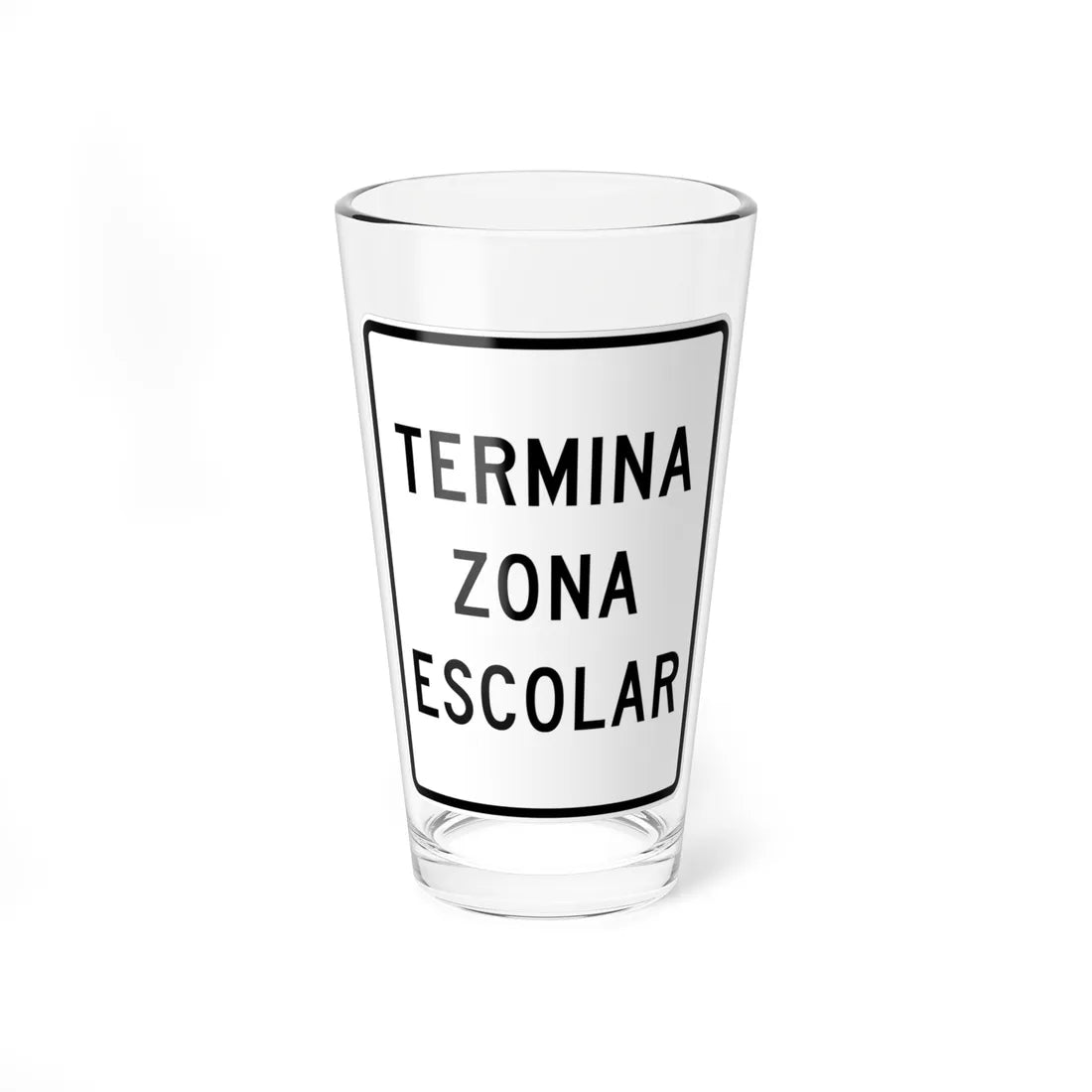 MUTCD-PR S5-2 (Puerto Rico) (Road Sign) Pint Glass 16oz 16oz - Go Mug Yourself
