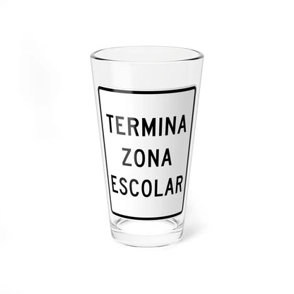 MUTCD-PR S5-2 (Puerto Rico) (Road Sign) Pint Glass 16oz 16oz - Go Mug Yourself