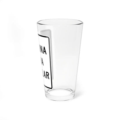 MUTCD-PR S5-2 (Puerto Rico) (Road Sign) Pint Glass 16oz - Go Mug Yourself