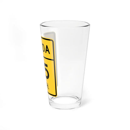 MUTCD-PR W13-2 (Puerto Rico) (Road Sign) Pint Glass 16oz - Go Mug Yourself