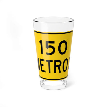 MUTCD-PR W16-2 (Puerto Rico) (Road Sign) Pint Glass 16oz 16oz - Go Mug Yourself