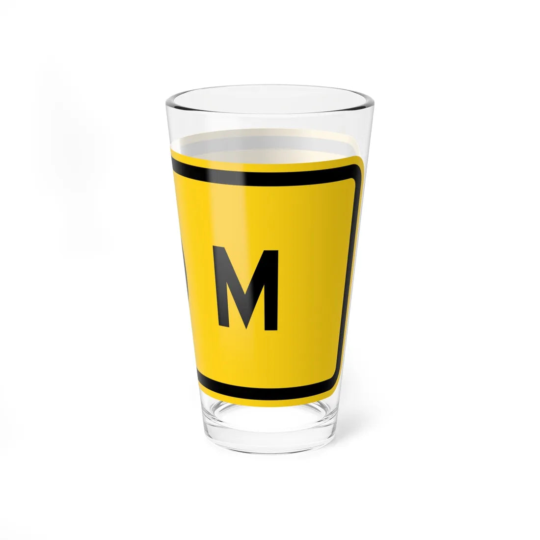 MUTCD-PR W16-2a (Puerto Rico) (Road Sign) Pint Glass 16oz - Go Mug Yourself