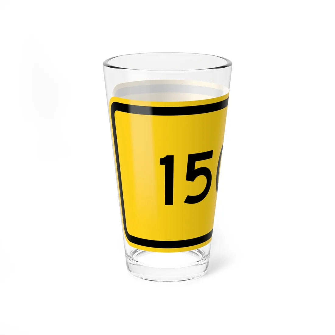 MUTCD-PR W16-2a (Puerto Rico) (Road Sign) Pint Glass 16oz - Go Mug Yourself