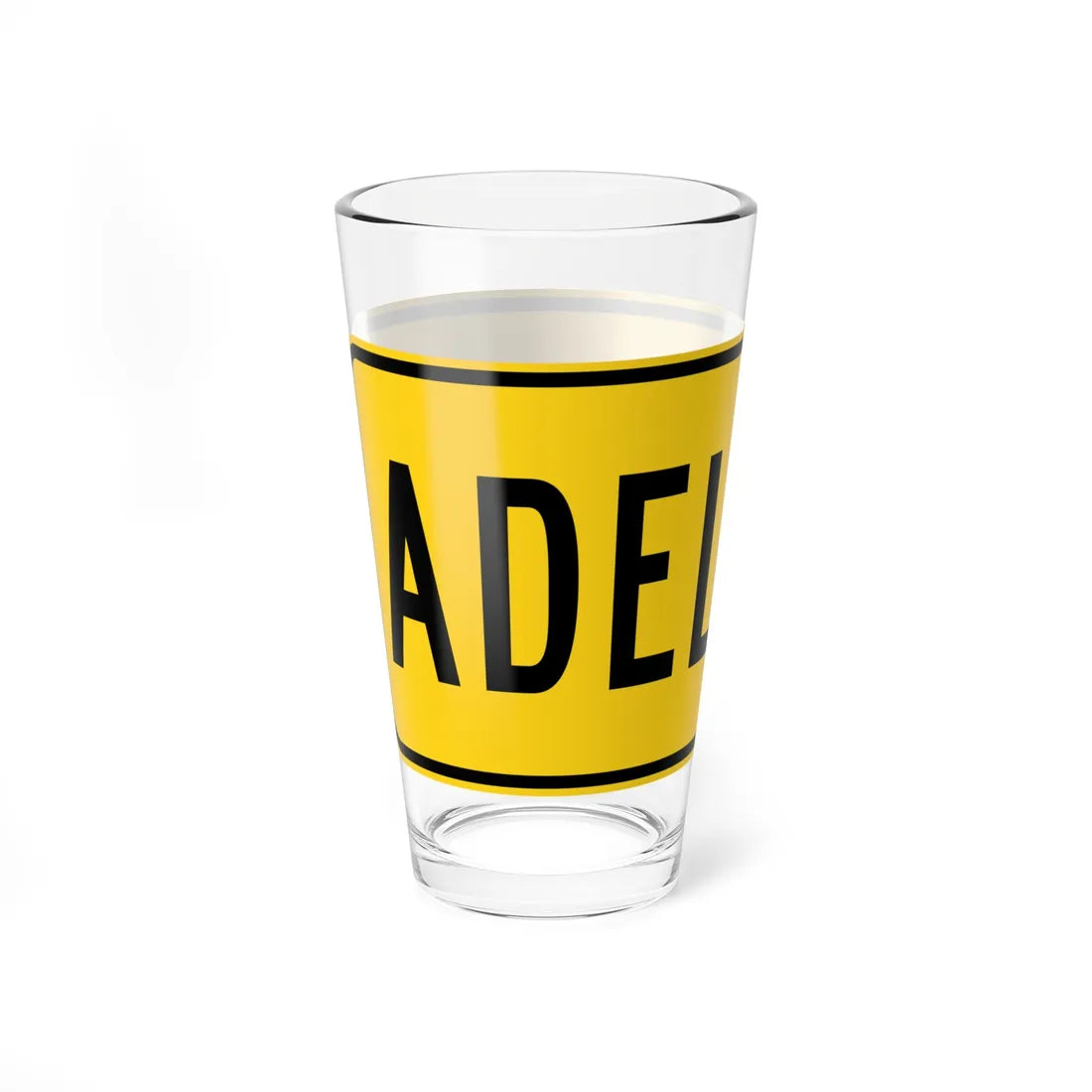 MUTCD-PR W16-9p (Puerto Rico) (Road Sign) Pint Glass 16oz - Go Mug Yourself