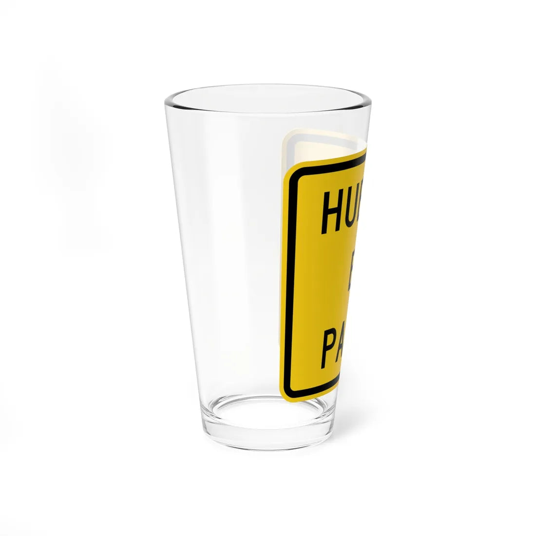 MUTCD-PR W17-3ap (Puerto Rico) (Road Sign) Pint Glass 16oz - Go Mug Yourself