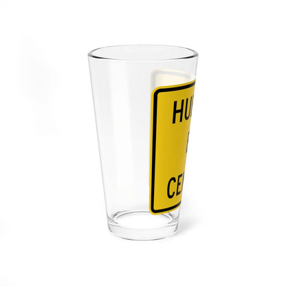 MUTCD-PR W17-3bp (Puerto Rico) (Road Sign) Pint Glass 16oz - Go Mug Yourself
