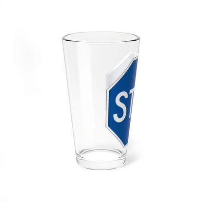 MUTCD R1-1 non-compliant (Hawaii) (Road Sign) Pint Glass 16oz - Go Mug Yourself