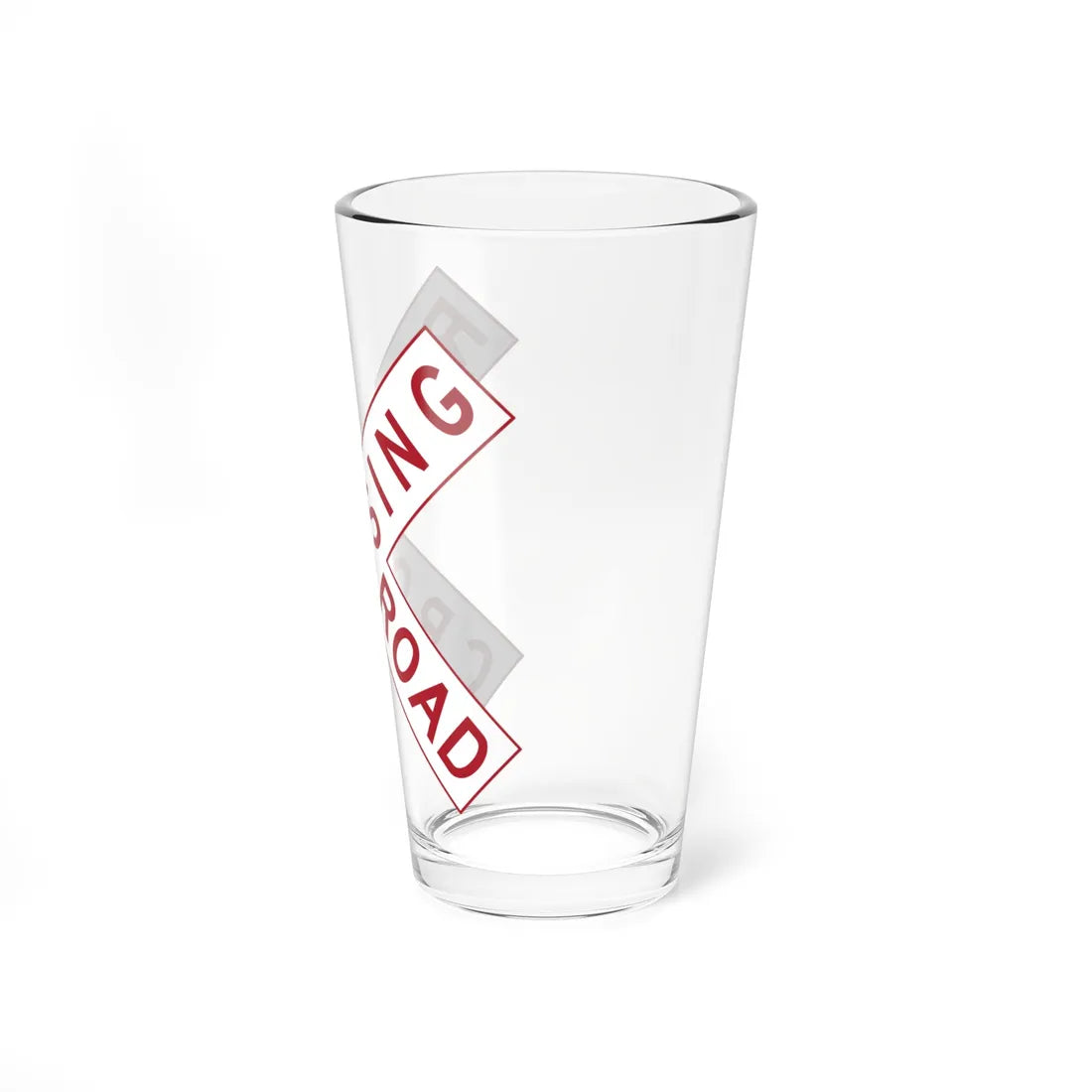 MUTCD R15-1 Buckeye Crossbuck (Ohio) (Road Sign) Pint Glass 16oz - Go Mug Yourself