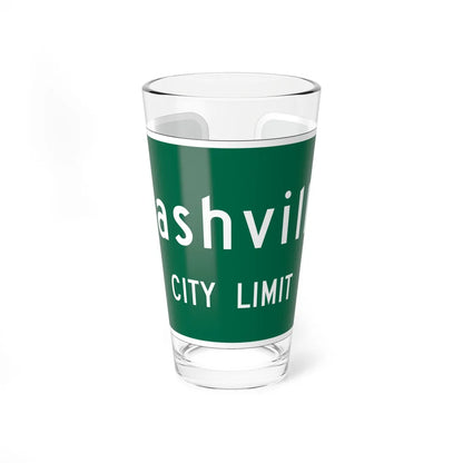 MUTCD-TN TN-3 (Tennessee) (Road Sign) Pint Glass 16oz 16oz - Go Mug Yourself