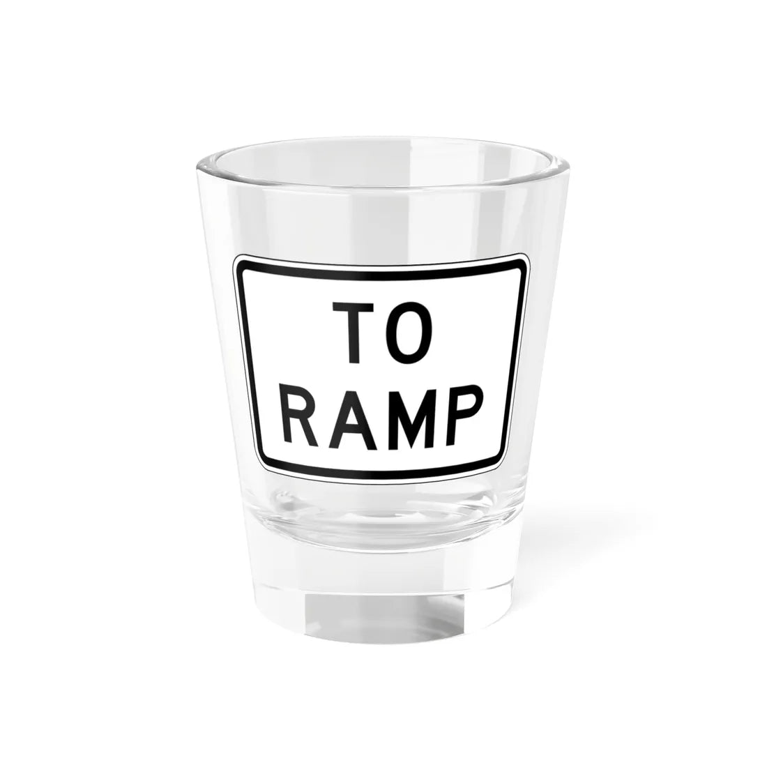 MUTCD-TX R1-2bTP (Texas) (Road Sign) Shot Glass 1.5oz 1.5oz - Go Mug Yourself