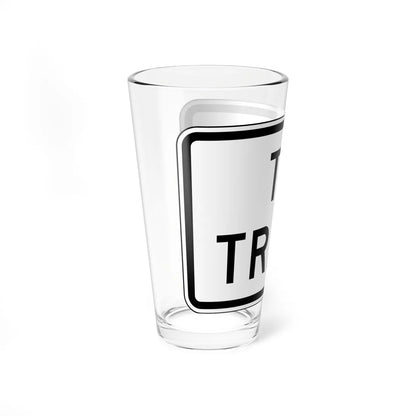 MUTCD-TX R1-2cTP (Texas) (Road Sign) Pint Glass 16oz - Go Mug Yourself