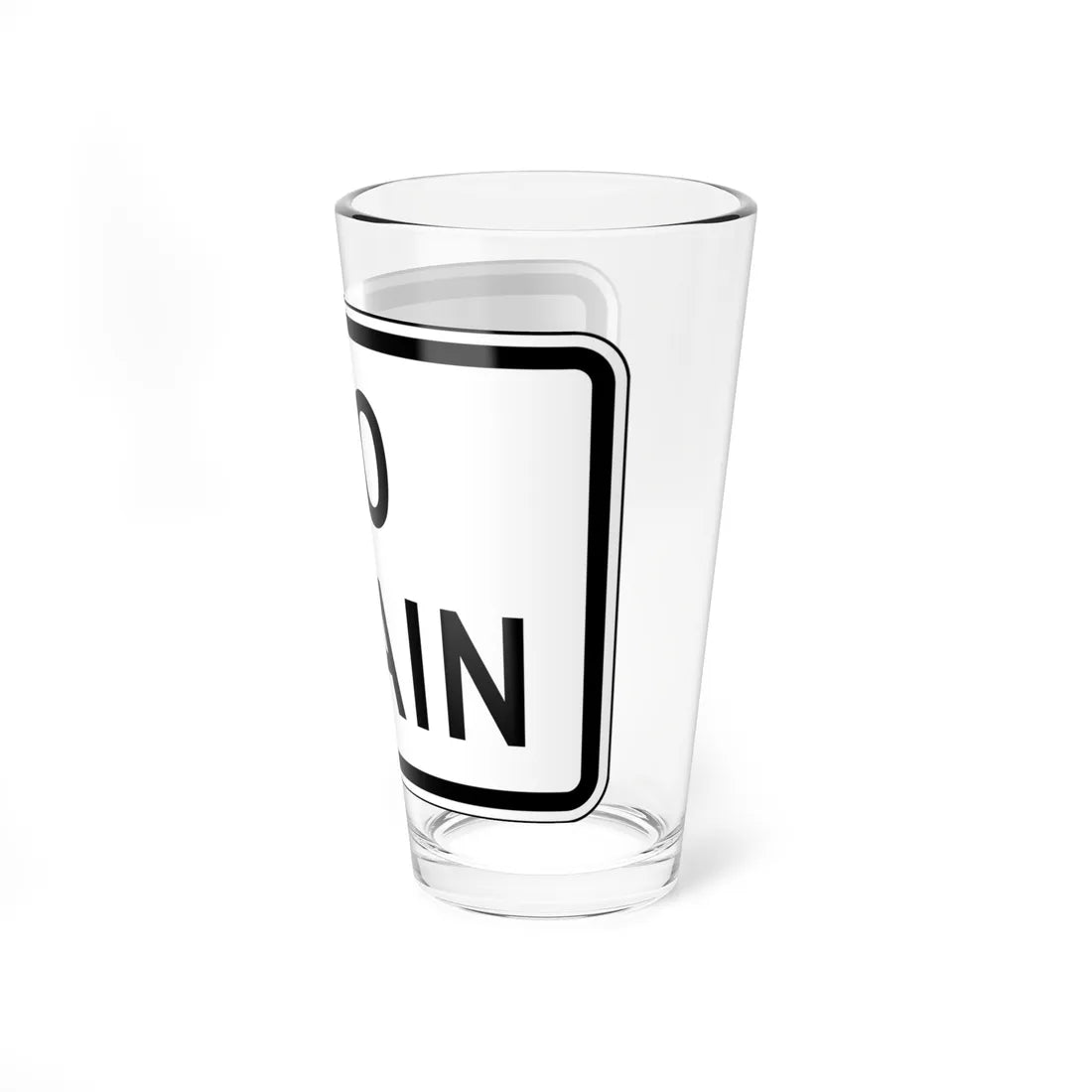 MUTCD-TX R1-2cTP (Texas) (Road Sign) Pint Glass 16oz - Go Mug Yourself