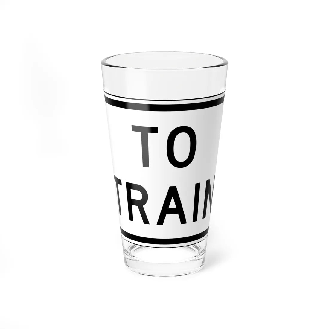 MUTCD-TX R1-2cTP (Texas) (Road Sign) Pint Glass 16oz - Go Mug Yourself