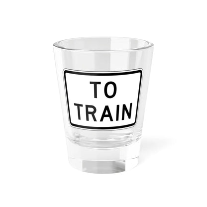MUTCD-TX R1-2cTP (Texas) (Road Sign) Shot Glass 1.5oz 1.5oz - Go Mug Yourself