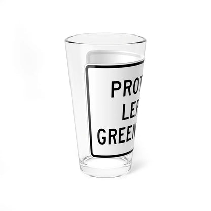 MUTCD-TX R10-9T (Texas) (Road Sign) Pint Glass 16oz - Go Mug Yourself
