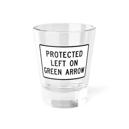 MUTCD-TX R10-9T (Texas) (Road Sign) Shot Glass 1.5oz 1.5oz - Go Mug Yourself