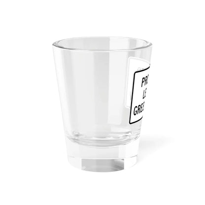MUTCD-TX R10-9T (Texas) (Road Sign) Shot Glass 1.5oz - Go Mug Yourself