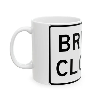 MUTCD-TX R11-2aT (Texas) (Road Sign) White Coffee Mug - Go Mug Yourself