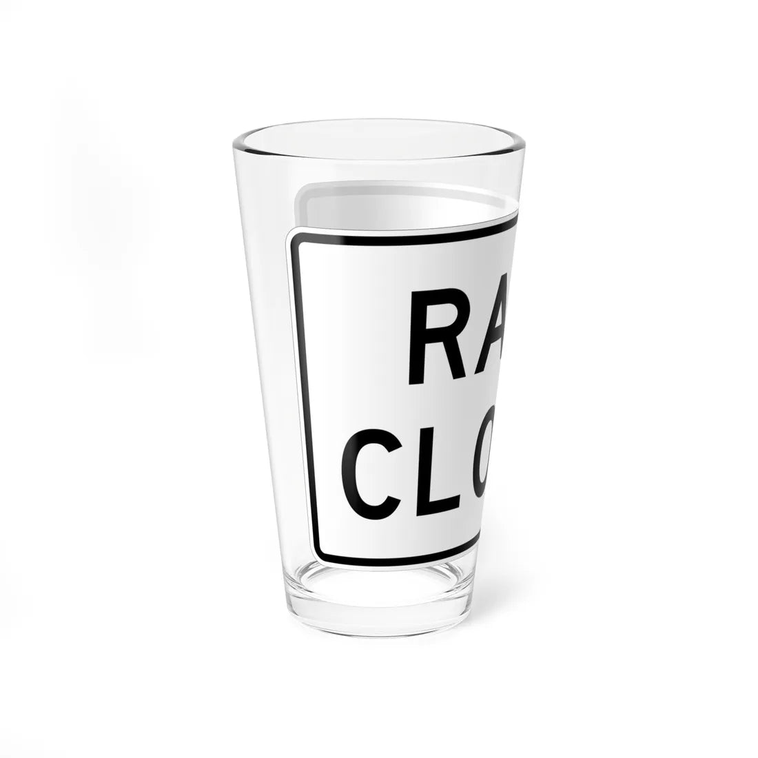 MUTCD-TX R11-2bT (Texas) (Road Sign) Pint Glass 16oz - Go Mug Yourself