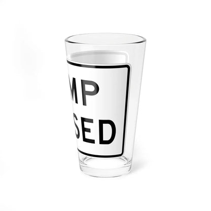 MUTCD-TX R11-2bT (Texas) (Road Sign) Pint Glass 16oz - Go Mug Yourself