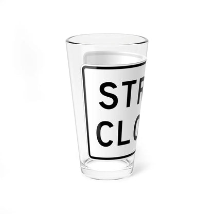 MUTCD-TX R11-2cT (Texas) (Road Sign) Pint Glass 16oz - Go Mug Yourself