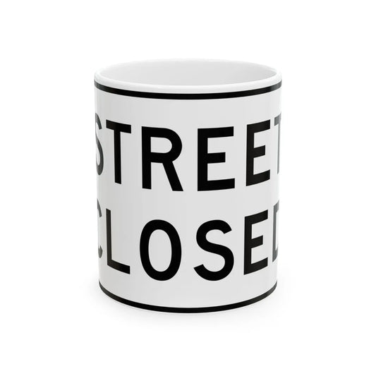 MUTCD-TX R11-2cT (Texas) (Road Sign) White Coffee Mug 11oz - Go Mug Yourself