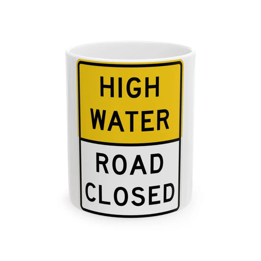MUTCD-TX R11-5aT (Texas) (Road Sign) White Coffee Mug 11oz - Go Mug Yourself