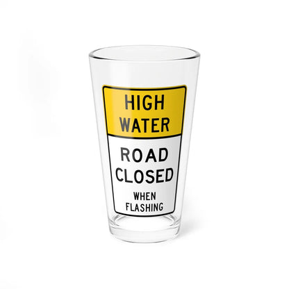 MUTCD-TX R11-5bT (Texas) (Road Sign) Pint Glass 16oz 16oz - Go Mug Yourself