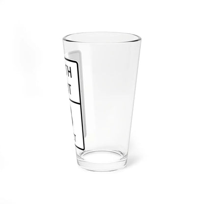MUTCD-TX R12-9T (Texas) (Road Sign) Pint Glass 16oz - Go Mug Yourself