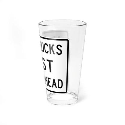 MUTCD-TX R13-1aT (Texas) (Road Sign) Pint Glass 16oz - Go Mug Yourself