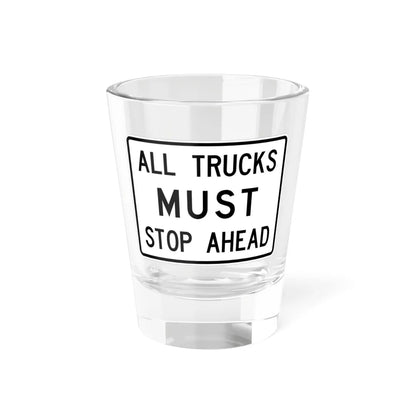 MUTCD-TX R13-1aT (Texas) (Road Sign) Shot Glass 1.5oz 1.5oz - Go Mug Yourself