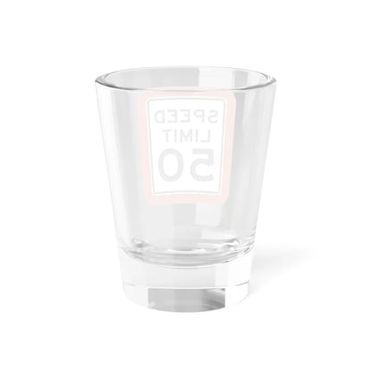 MUTCD-TX R2-1T (Texas) (Road Sign) Shot Glass 1.5oz - Go Mug Yourself