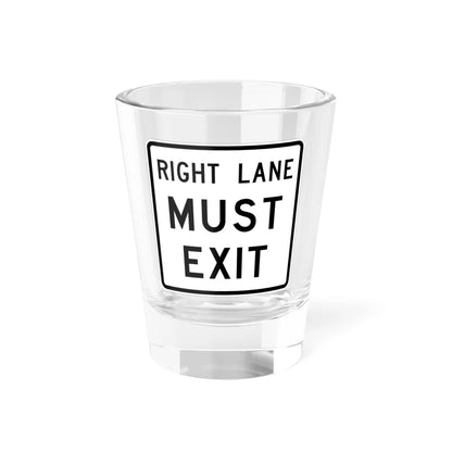 MUTCD-TX R3-33TR (Texas) (Road Sign) Shot Glass 1.5oz 1.5oz - Go Mug Yourself