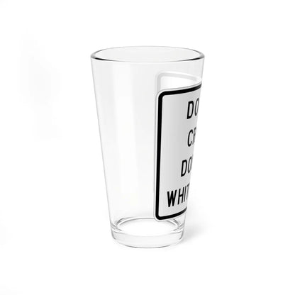 MUTCD-TX R4-3bT (Texas) (Road Sign) Pint Glass 16oz - Go Mug Yourself