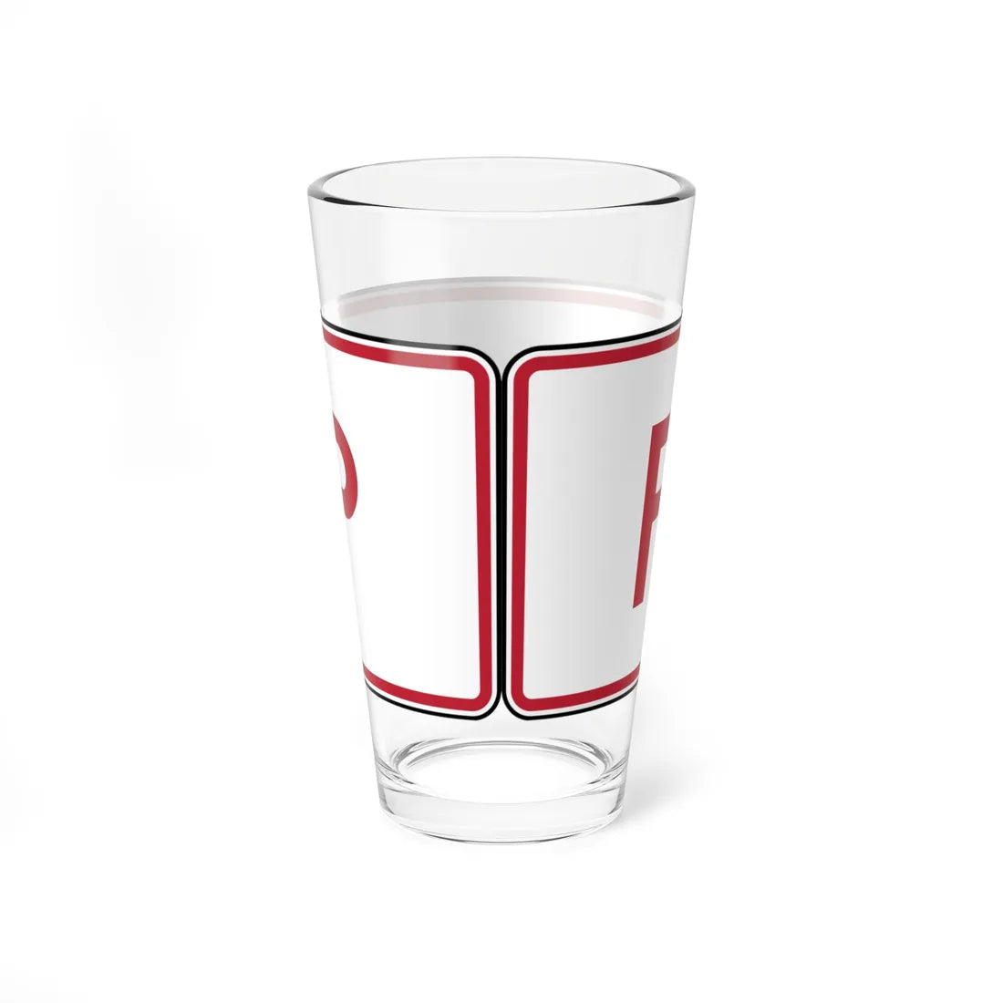 MUTCD-TX R5-1TP (Texas) (Road Sign) Pint Glass 16oz - Go Mug Yourself