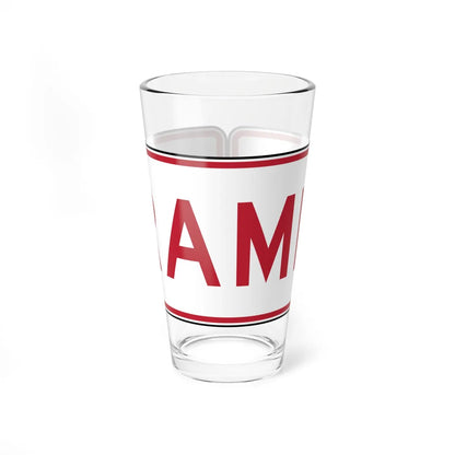MUTCD-TX R5-1TP (Texas) (Road Sign) Pint Glass 16oz - Go Mug Yourself
