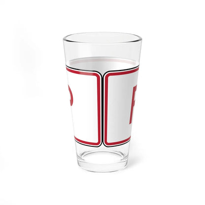 MUTCD-TX R5-1TP (Texas) (Road Sign) Pint Glass 16oz - Go Mug Yourself