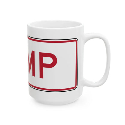MUTCD-TX R5-1TP (Texas) (Road Sign) White Coffee Mug - Go Mug Yourself