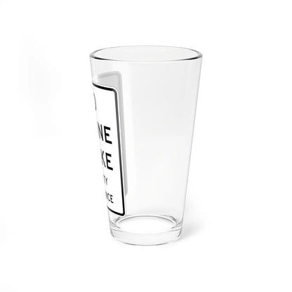MUTCD-TX R5-4aT (Texas) (Road Sign) Pint Glass 16oz - Go Mug Yourself