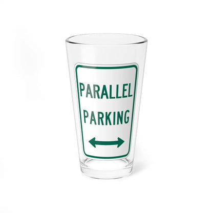 MUTCD-TX R7-11T (Texas) (Road Sign) Pint Glass 16oz 16oz - Go Mug Yourself