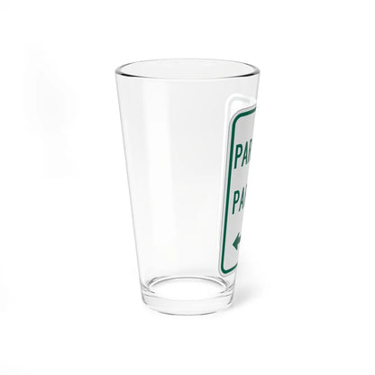 MUTCD-TX R7-11TL (Texas) (Road Sign) Pint Glass 16oz - Go Mug Yourself