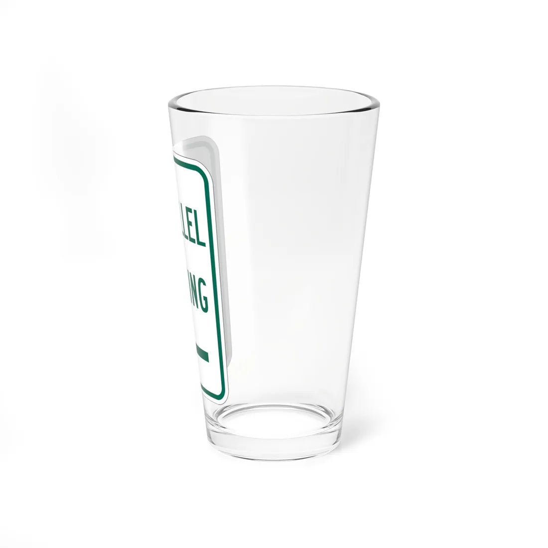 MUTCD-TX R7-11TL (Texas) (Road Sign) Pint Glass 16oz - Go Mug Yourself