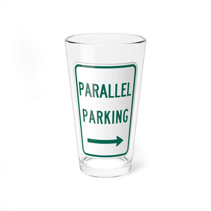 MUTCD-TX R7-11TR (Texas) (Road Sign) Pint Glass 16oz 16oz - Go Mug Yourself