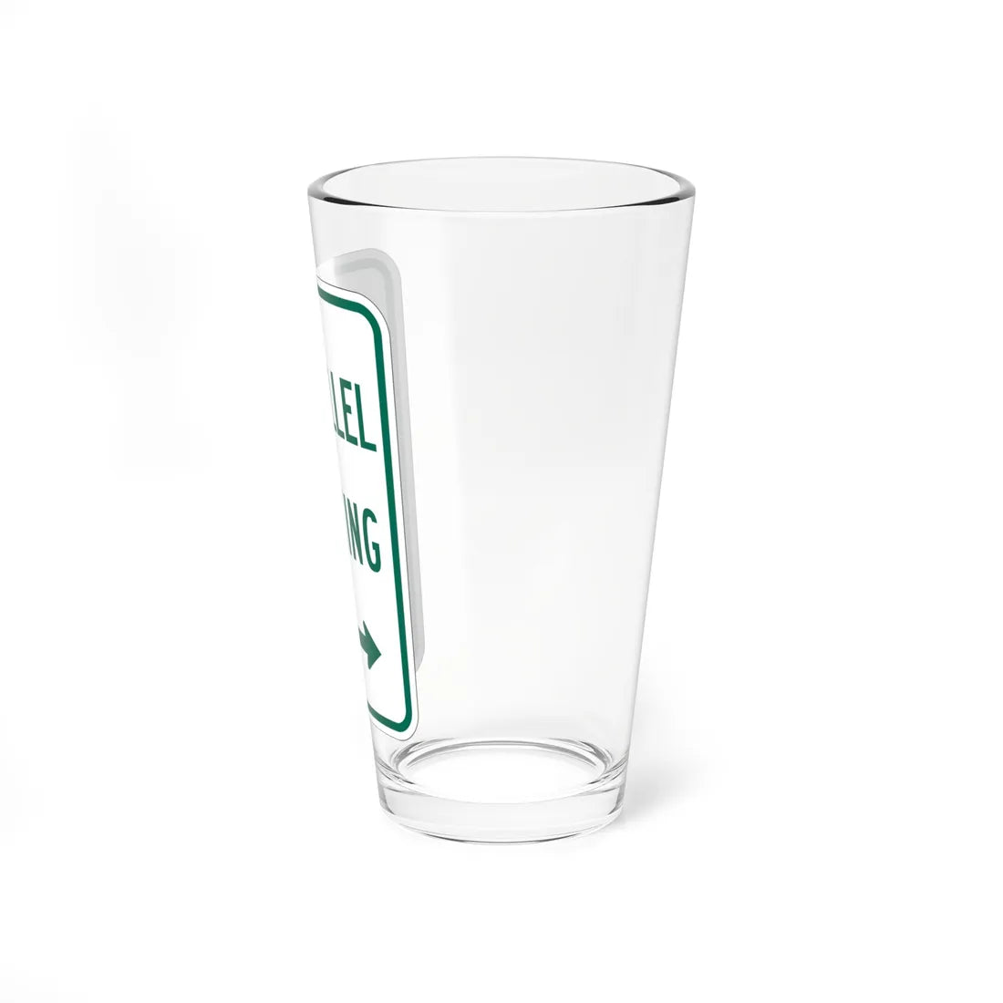 MUTCD-TX R7-11TR (Texas) (Road Sign) Pint Glass 16oz - Go Mug Yourself