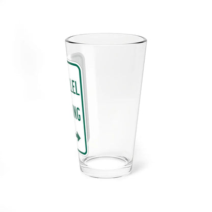 MUTCD-TX R7-11TR (Texas) (Road Sign) Pint Glass 16oz - Go Mug Yourself